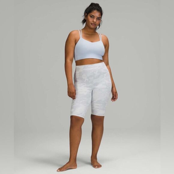 NWT Sz 12 - 10" WUNDER UNDER HR SHORT JACQUARD Alpine White Camo PTMN Lululemon - Picture 4 of 10